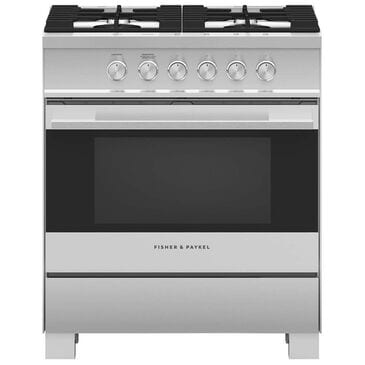 Fisher & Paykel 30" Freestanding Dual Fuel Range in Stainless Steel, , large