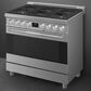SMEG 4.45 Cu. Ft. Freestanding Dual Fuel Range in Stainless Steel, , large