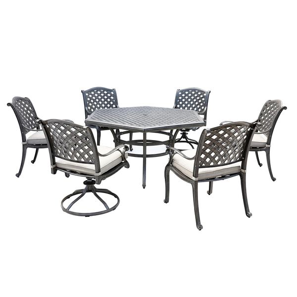 Gathercraft Macan 7 Piece Hexagonal Dining Set