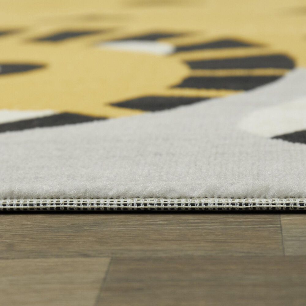 Balta Rugs Little Lion 3&#39;11&quot; x 5&#39;7&quot; Yellow Kids Area Rug, , large