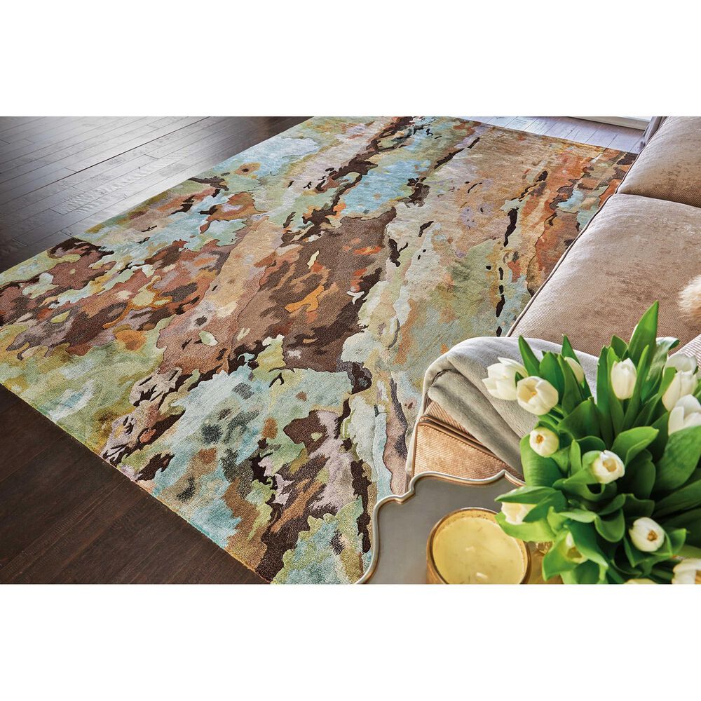 Nourison Prismatic PRS09 8&#39;6&quot; x 11&#39;6&quot; Multicolor Area Rug, , large