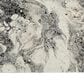 Nourison Balian 5"3" x 7"3" Silver and Black Area Rug, , large