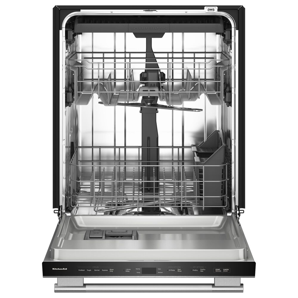 KitchenAid 24&quot; Third Level Utensil Rack Dishwasher with 30+ Total Wash Jets and Bar Handle in PrintShield Stainless, , large