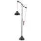 Maple and Jade Industrial Floor Lamp in Black and Copper, , large