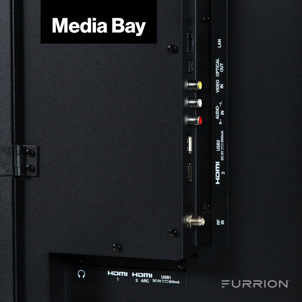 Furrion Aurora 75" Partial-Sun Premier 4K LED - Outdoor Smart TV with Full Motion Mount in Black, , large