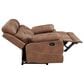 Steve Silver Rudger Manual Reclining Loveseat in Chestnut Brown, , large