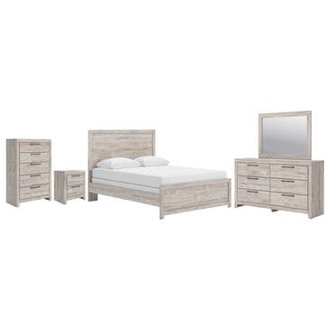 Ashley Broachmyn 5 Piece Queen Bedroom Set in Light Gray, , large