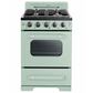 Unique Appliances Classic Retro 24" Compact Convection Gas Range in Summer Mint Green, , large