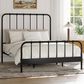 Richlands Furniture Javi Queen Slat Platform Metal Bed in Black, , large