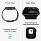 Apple Watch Series 10 GPS + Cellular 46mm Silver Aluminum Case with Denim Sport Band - M/L, , large