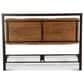 Home Trends & Design Aspen Platform King Bed in Walnut Brown and Antique Zinc, , large