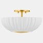 Mitzi Lighting Anne 2-Light Flush Mount in Aged Brass, , large