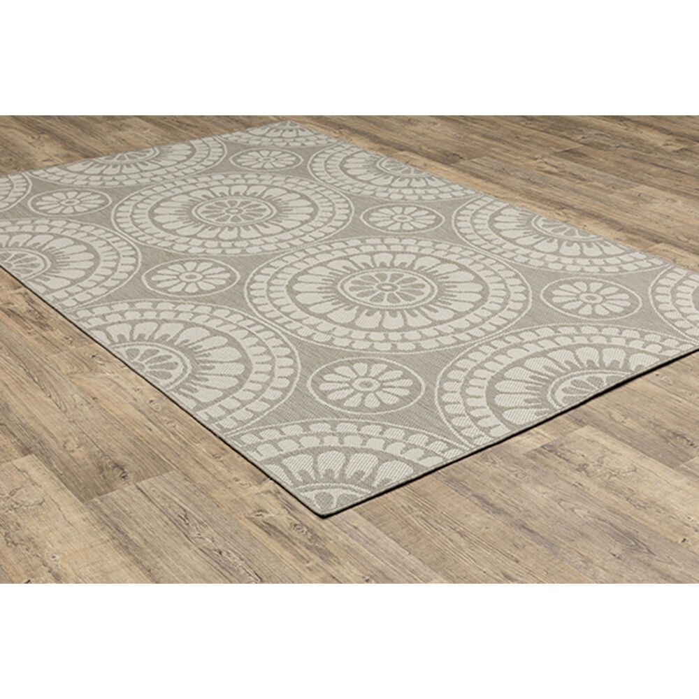 Oriental Weavers Portofino 1832H 9&#39;10&quot; x 12&#39;10&quot; Gray Area Performance Rug, , large