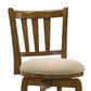 Armen Living Wren Swivel Counter Height Stool with Light Scone Upholstery in Sepia Brown, , large