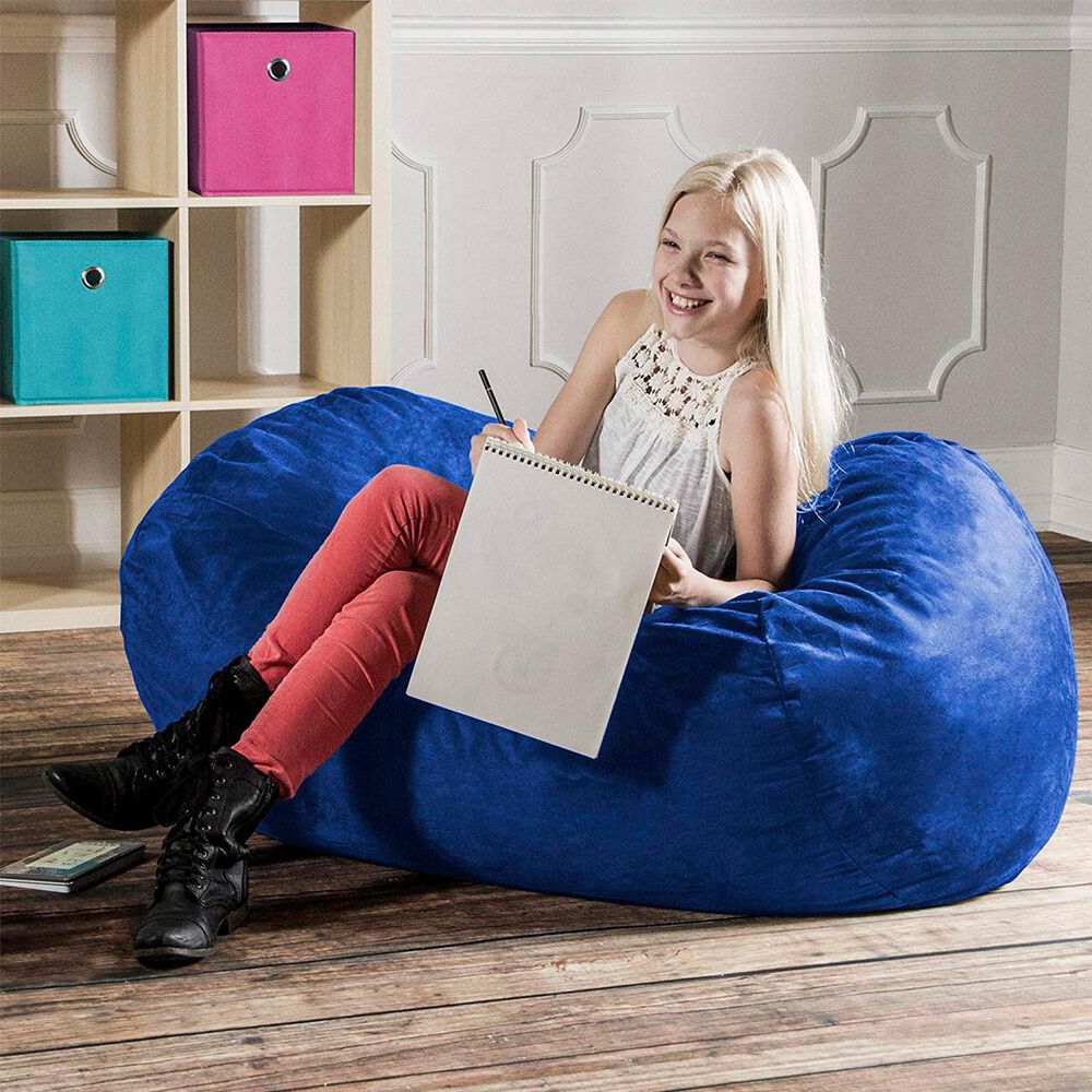 Jaxx 4&#39; Lounger Bean Bag in Blueberry, , large