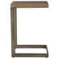 Mercana Faye C Side Table in Medium Brown and Antique Nickel, , large