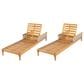 Hearth and Haven Outdoor Chaise Lounge in Light Grey (Set of 2), , large