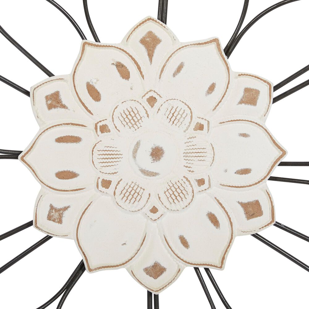 Maple and Jade 20.5&quot; x 18&quot; Floral Wall Decor in Black and Beige &#40;Set of 2&#41;, , large