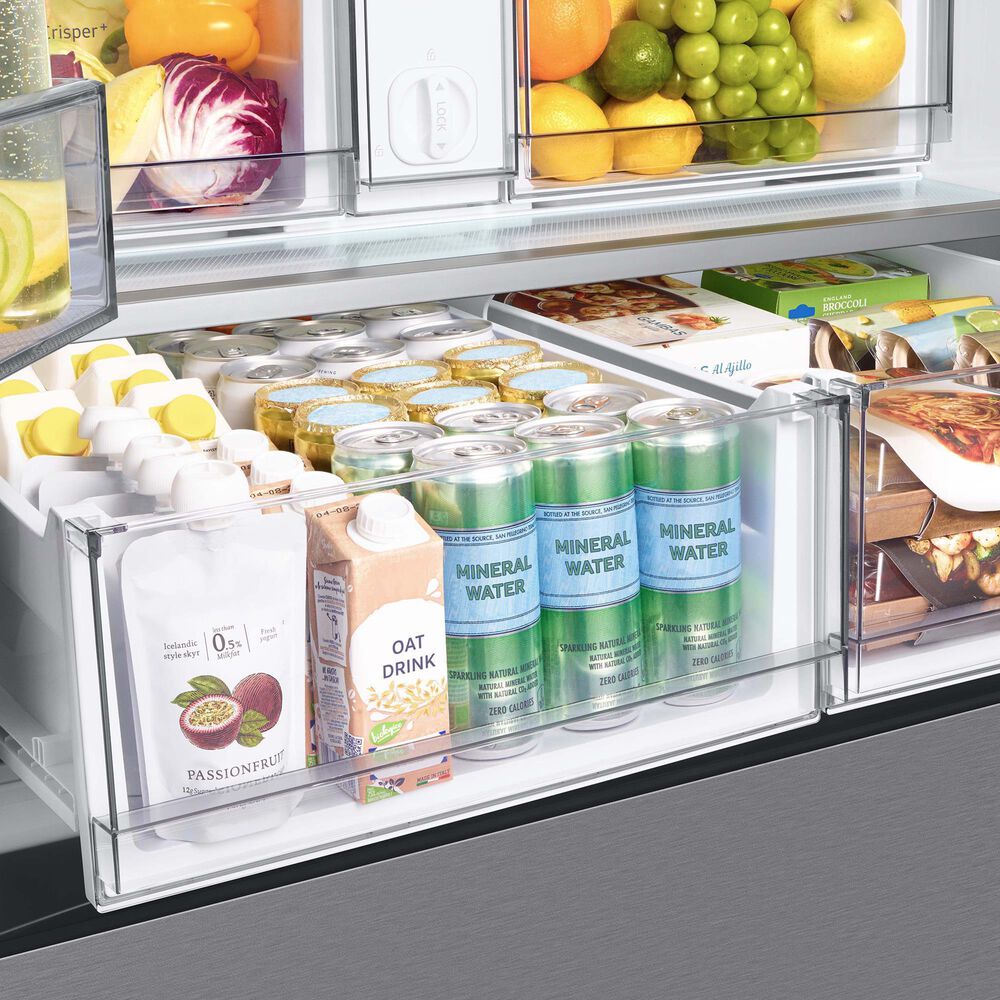 Samsung Bespoke Bespoke 30.1 Cu. Ft. 3-Door French Door Refrigerator - Stainless Steel Panels Included, , large