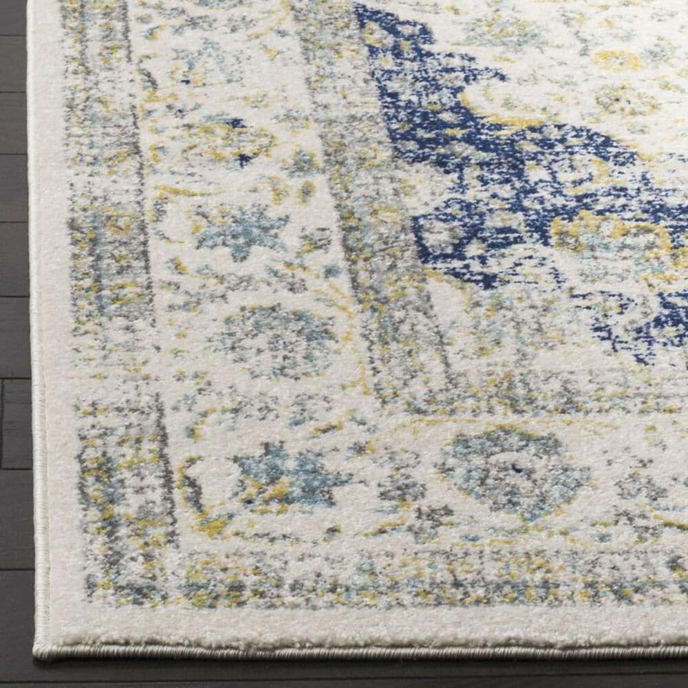 Safavieh Evoke EVK220C-5 5&#39;1&quot; x 7&#39;6&quot; Ivory/Blue Area Rug, , large