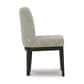 Millenium Burkhaus Side Chair with Beige and Brown Cushion in Dark Brown, , large
