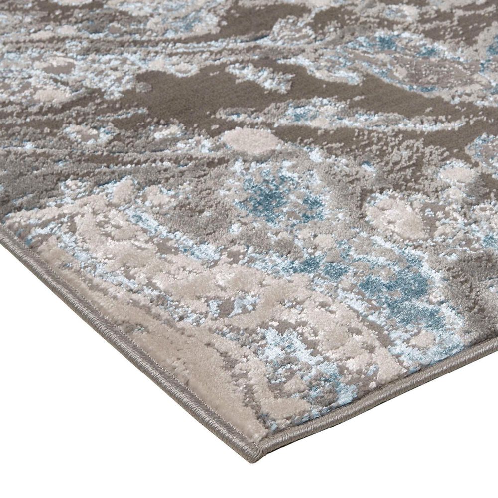 Feizy Azure 8&#39; x 10&#39; Silver and Blue Area Rug, , large