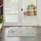Nourison Silk Shadows 2" x 3" Blue and Green Area Rug, , large