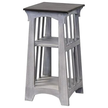 Rustic Imports Small Tower Accent Table in Castello Gray and Brown, , large
