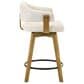 Armen Living Callah Swivel Counter Height Stool in Amber Glow, , large