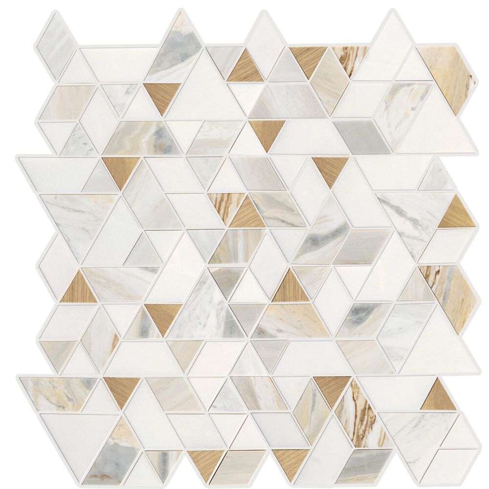Dal-Tile Pietra Divina Namaste Gold Blend Spectrum Mosaic Tile, , large