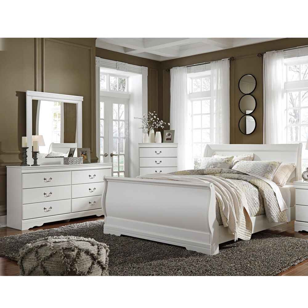 Ashley Anarasia 4-Piece Queen Bedroom Set in White, , large