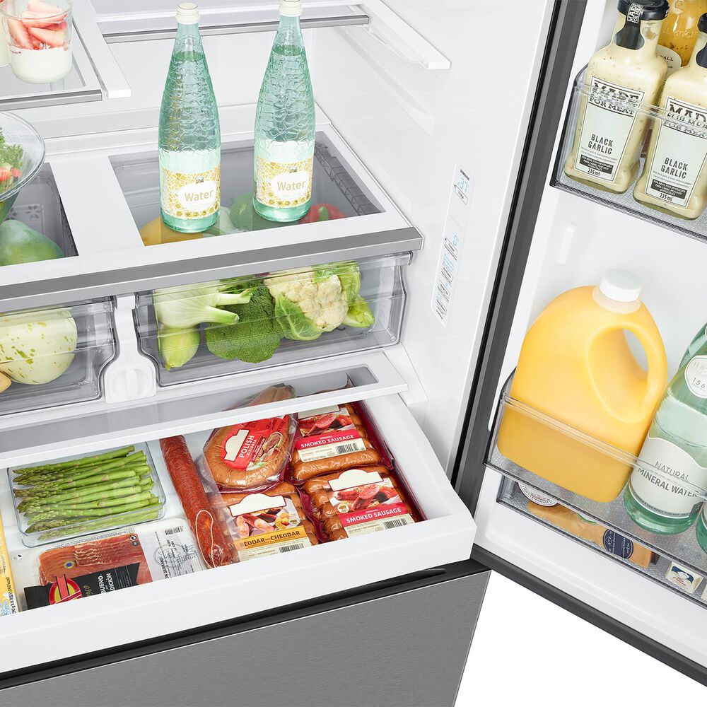 Samsung Bespoke AI 25.5 Cu. Ft. French Door Refrigerator in Fingerprint Resistant Stainless Steel, , large