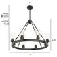 Hunter Hartland 8-Light Chandelier in Noble Bronze, , large