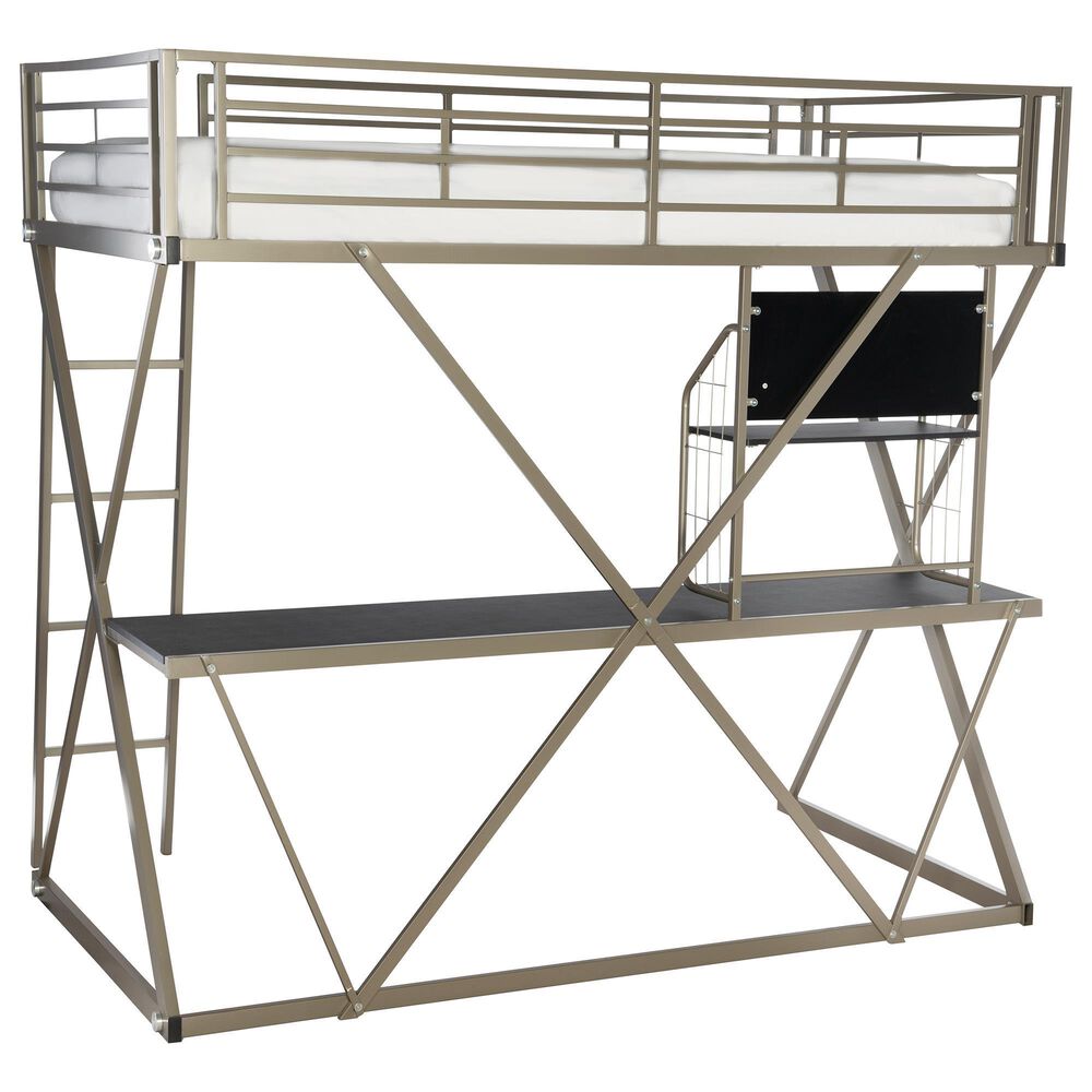 Parkerville Furniture Line Twin Z-Loft Bed in Pewter, , large
