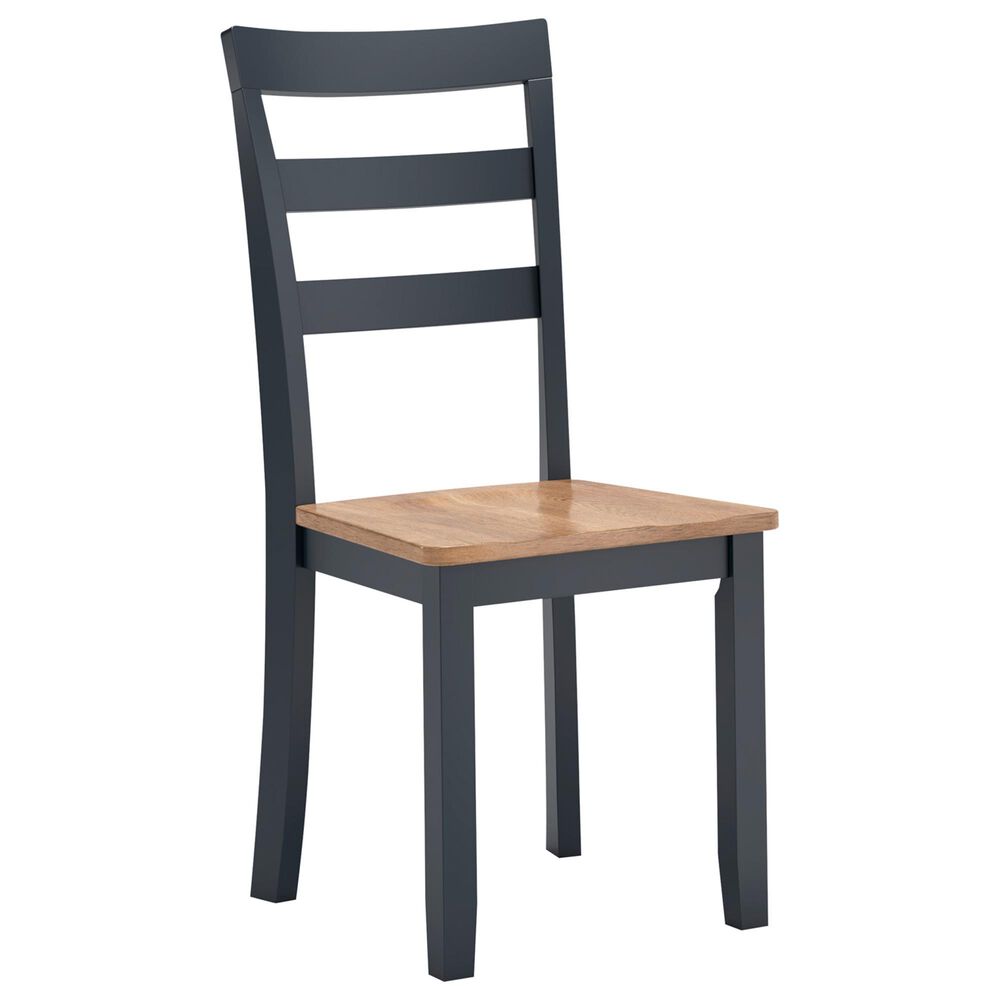 Ashley Gesthaven Side Chair in Light Natural and Dark Slate Blue, , large