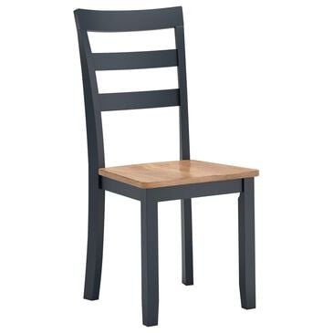 Ashley Gesthaven Side Chair in Light Natural and Dark Slate Blue, , large