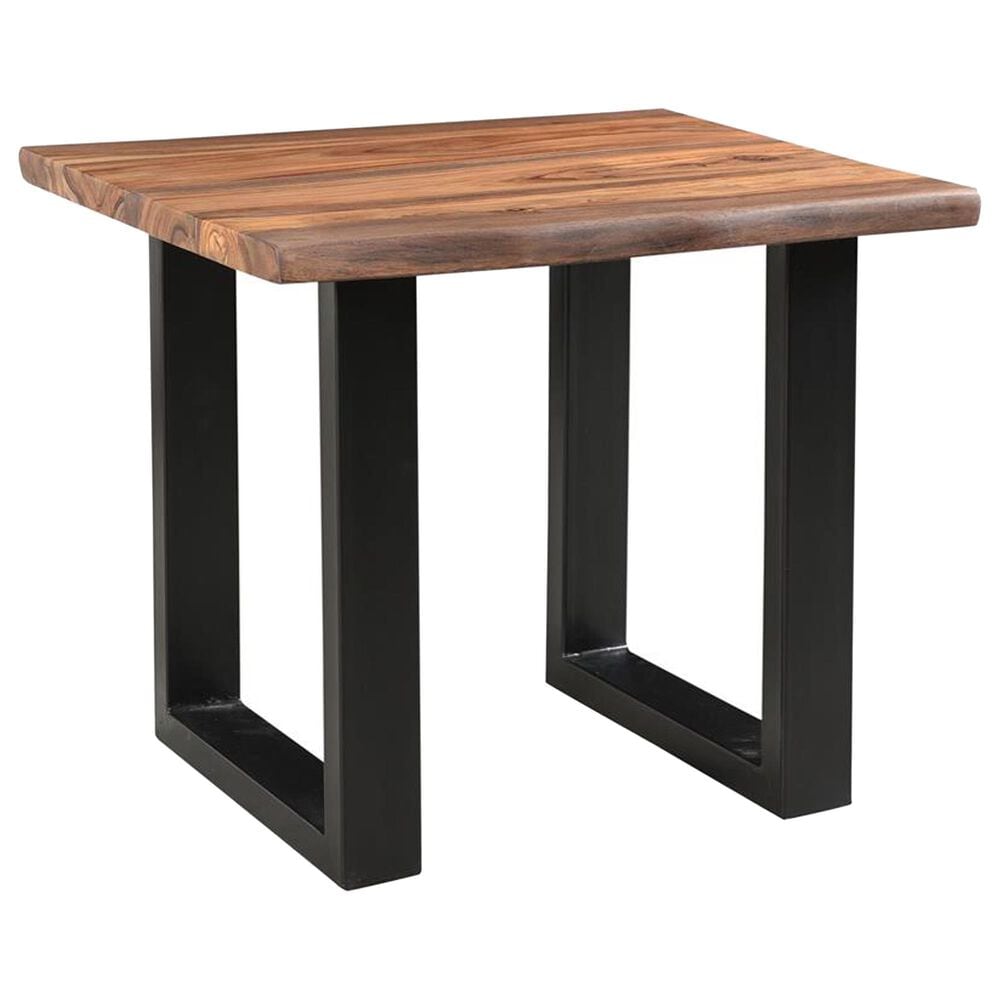 Linden Boulevard Brownstone II End Table in Nut Brown and Black, , large