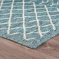 L&R Resources Sun Shower 5" x 8" Blue and Gray Indoor/Outdoor Area Rug, , large