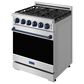 Thor Kitchen Gordon Ramsay 4.6 Cu. Ft. Professional Gas Range with Blue Handle Kit in Stainless Steel, , large