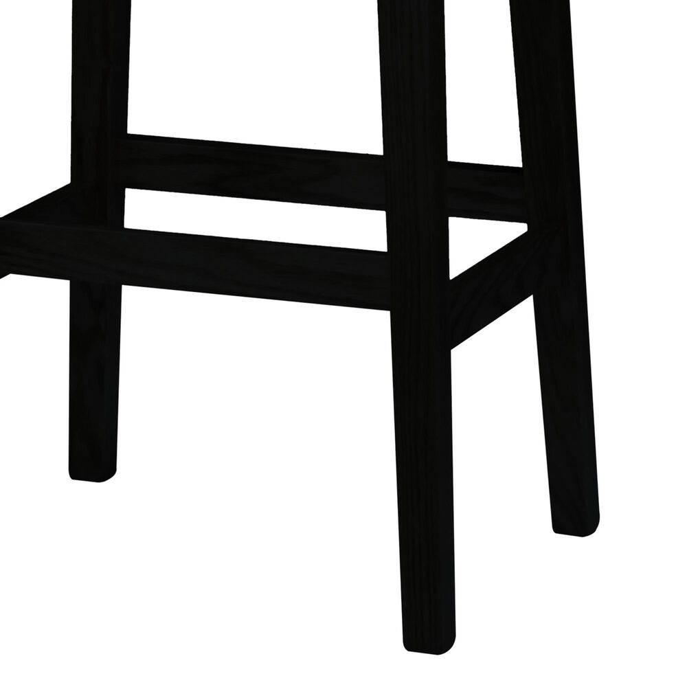 Fleming Furniture Co. Kady Stationary Stool with Wood Seat in Onyx, , large