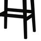 Fleming Furniture Co. Kady Stationary Stool with Wood Seat in Onyx, , large