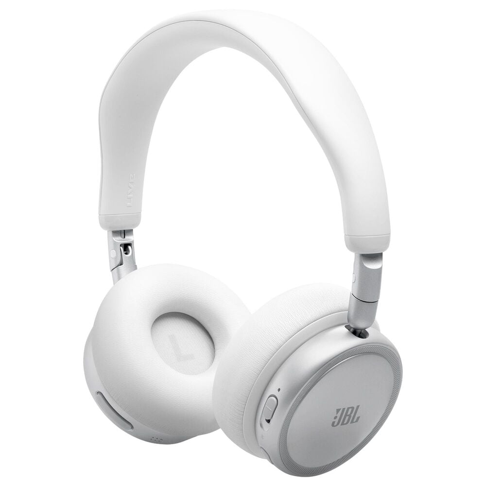 JBL Live Series Wireless Noise-Canceling On-Ear Headphones in White, , large