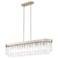 Golden Lighting Ciara 6-Light Linear Pendant in White Gold, , large