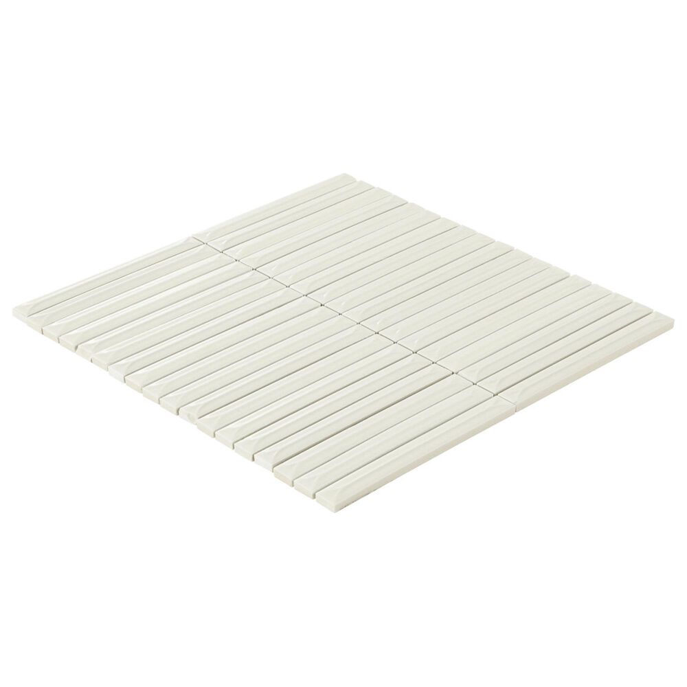 Dal-Tile Artefino Vintage Pearl 2" x 2" Floret on 12" x 12" Porcelain Mosaic Sheet, , large