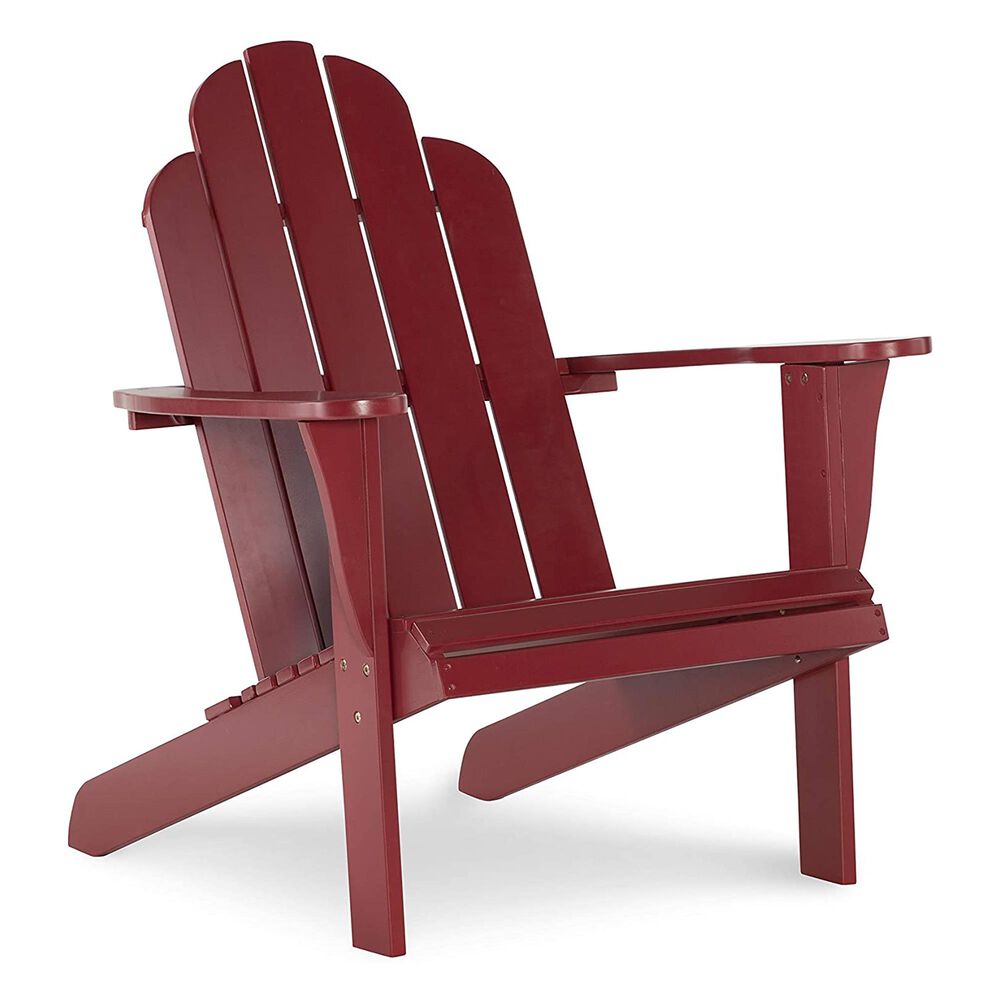 Linden Boulevard Adirondack Chair in Red, , large