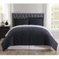Pem America Truly Soft Everyday 3-Piece Full/Queen Reversible Comforter Set in Black and Grey, , large