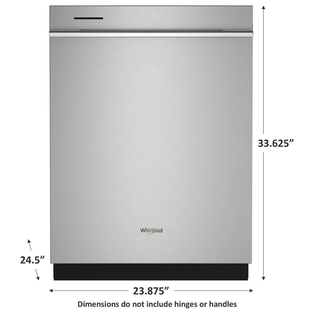 Whirlpool 24&quot; Built-In Bar Handle Dishwasher with 41 Decibel in Stainless Steel, , large