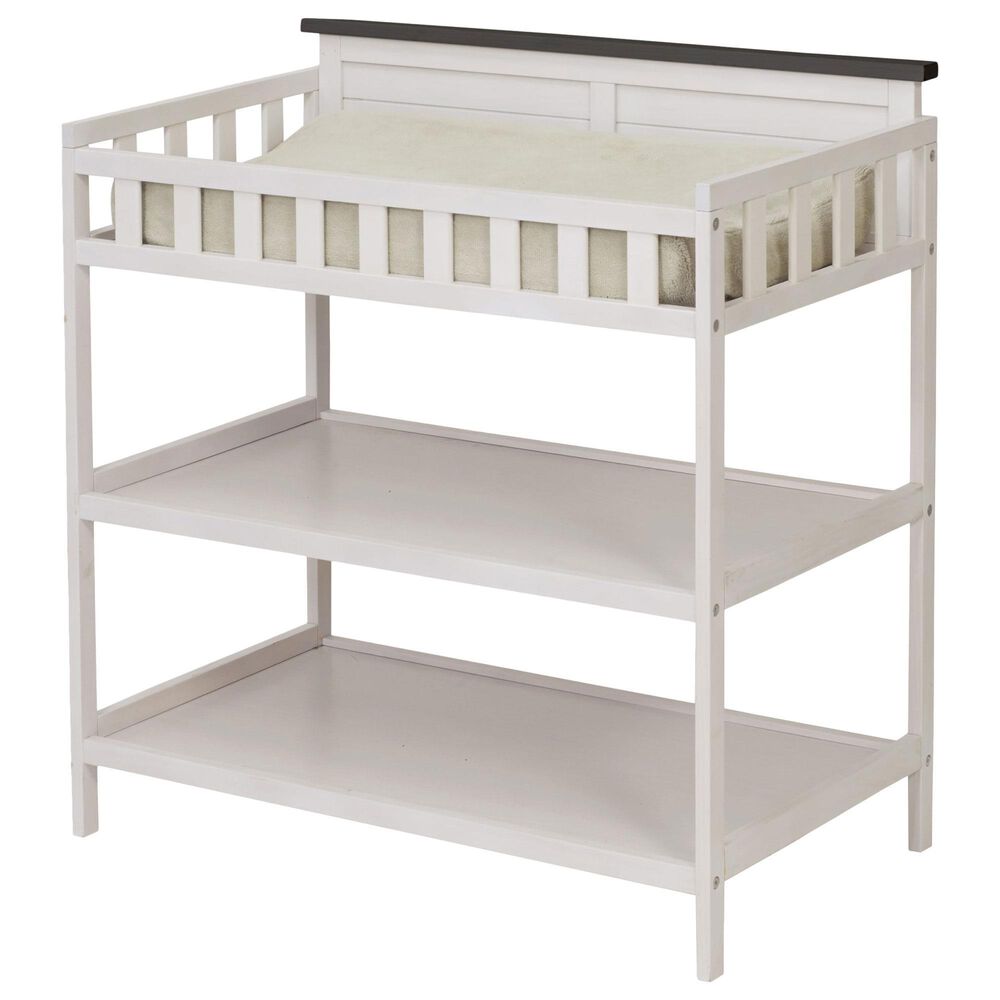 Sorelle Farmhouse 3-Piece Nursery Set in Chocolate and White, , large