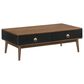 Blue River Amigo Coffee Table in Black/Walnut, , large