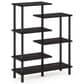 HOMLUX 6-Tier Accent Display Rack in Espresso and Black, , large
